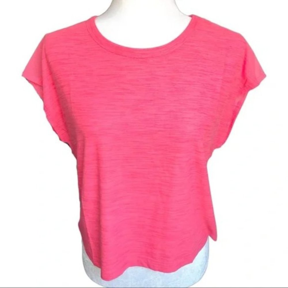 Old Navy XL pink Active cropped top with mesh back (C4)